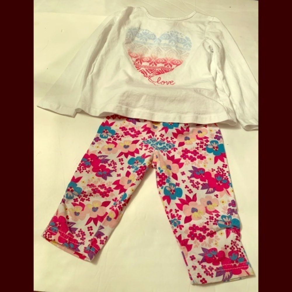 Joe Fresh Love Heart Top with Disney Baby Pants
